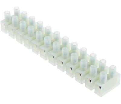 Product image for 12 way leaf screw terminal block