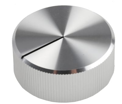 Product image for Silver polished finish Al knob,30mm dia