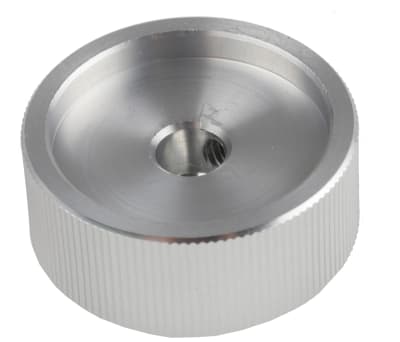 Product image for Silver polished finish Al knob,30mm dia