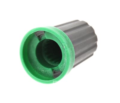 Product image for Knob soft touch spline shaft Grey/Green