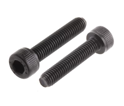 Product image for Blk steel socket head cap screw,M5x25mm