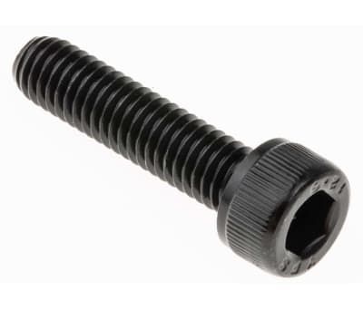 Product image for BLK STEEL SOCKET HEAD CAP SCREW,M6X25MM