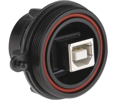 Product image for IP68 B TYPE USB PANEL MOUNT SOCKET