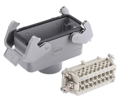 Product image for 2 LEVER 16WAY COUPLER HOOD,16A PG21