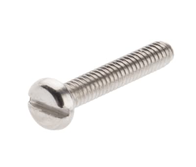 Product image for NIPT BRASS SLOT PAN HEAD SCREW,M2X12MM