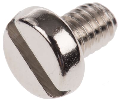 Product image for NiPt brass slot pan head screw,M4x6mm