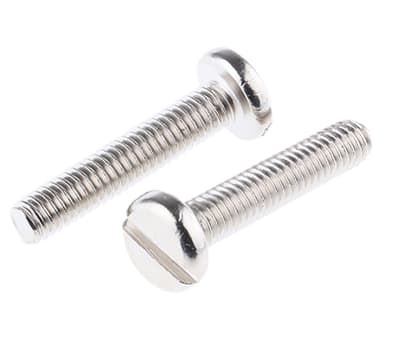 Product image for NiPt brass slot pan head screw,M4x20mm