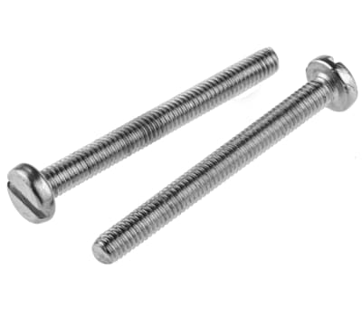 Product image for NiPt brass slot pan head screw,M4x40mm