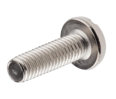 Product image for NiPt brass slot pan head screw,M5x16mm