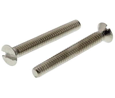 Product image for NiPt brass slot csk head screw,M2x16mm