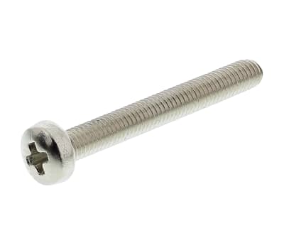 Product image for NiPt brass cross pan head screw,M3x25mm