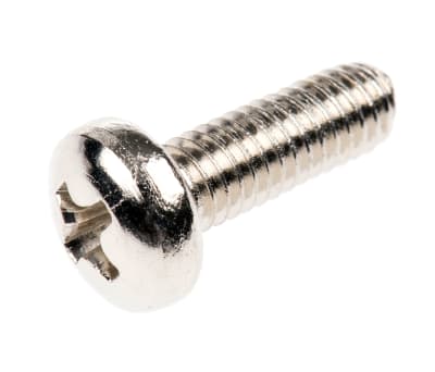 Product image for NiPt brass cross pan head screw,M4x12mm