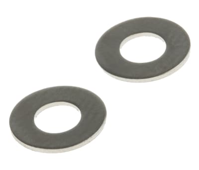 Product image for Nickel plated brass plain washer,M3.5