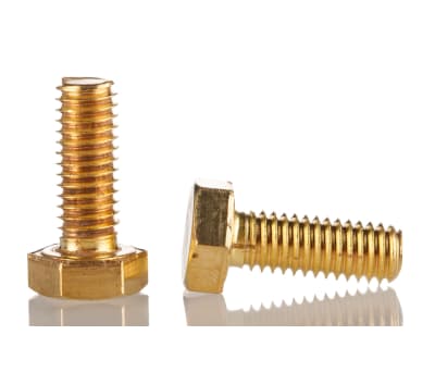 Product image for BRASS HEXAGON HEAD SET SCREW,M6X16MM