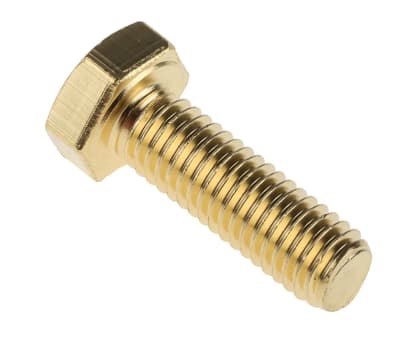 Product image for Brass hexagon head set screw,M8x25mm