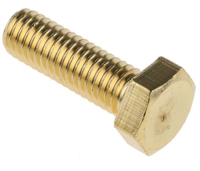 Product image for Brass hexagon head set screw,M8x25mm