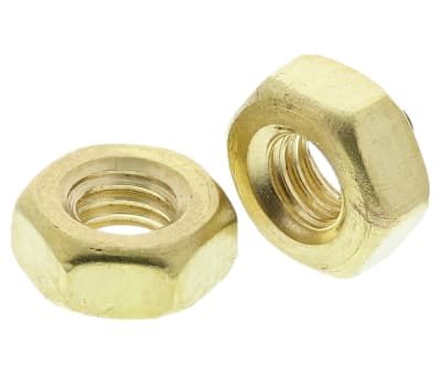 Product image for Self Colour Brass Full Nut, M3