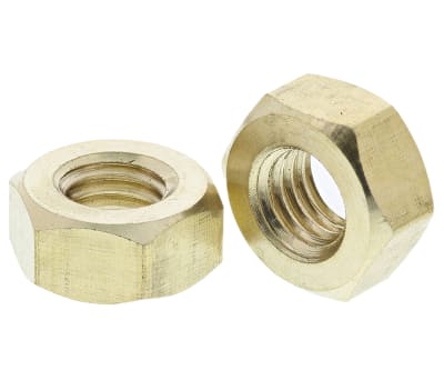 Product image for M10 brass full nuts