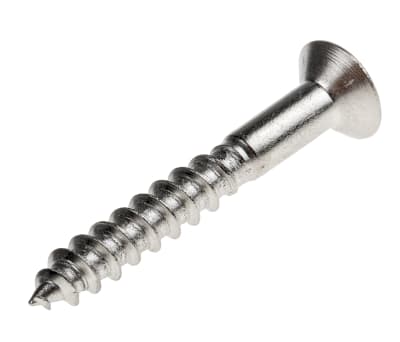 Product image for Cross csk head woodscrew,No.8x1 1/4in