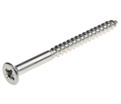 Product image for SS Csk head crossrecess woodscrew,8x2in