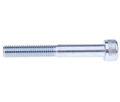 Product image for RS PRO M8 x 60mm Hex Socket Cap Screw Bright Zinc Plated Steel