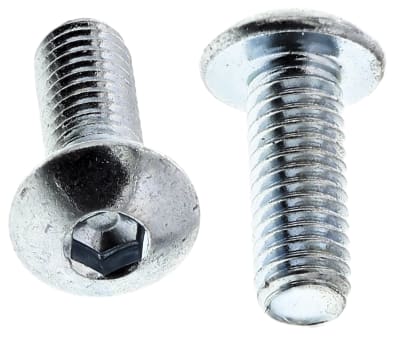 Product image for BZP butt head,M3x8