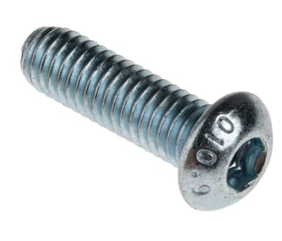 Product image for BZP butt head,M6x20