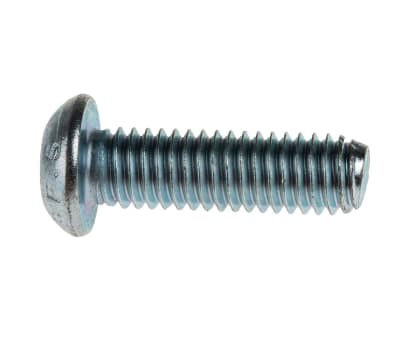 Product image for BZP butt head,M6x20