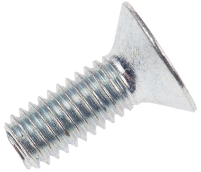 Product image for BZP countersink head,M6x16