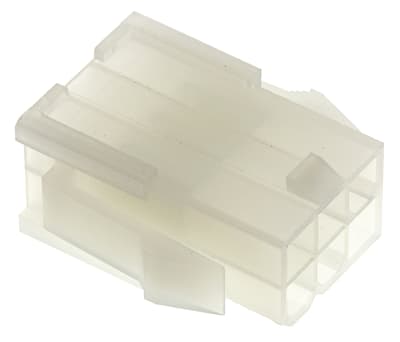 Product image for 6 way dual row panel mount plug