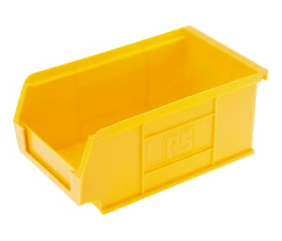 Product image for Yellow polyprop storage bin,101x167x76mm