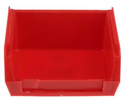 Product image for Red polyprop storage bin,100x90x50mm