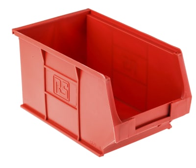 Product image for Red polyprop storage bin,150x240x130mm