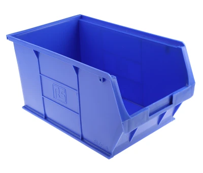 Product image for Blue polyprop storage bin,205x350x181mm