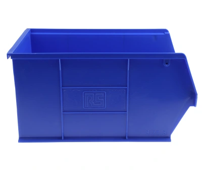 Product image for Blue polyprop storage bin,205x350x181mm