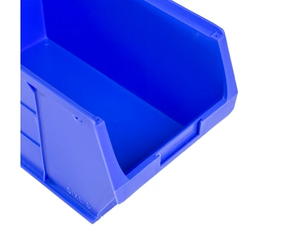 Product image for Blue polyprop storage bin,205x350x181mm