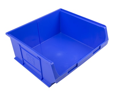 Product image for Blue polyprop storage bin,419x376x180mm