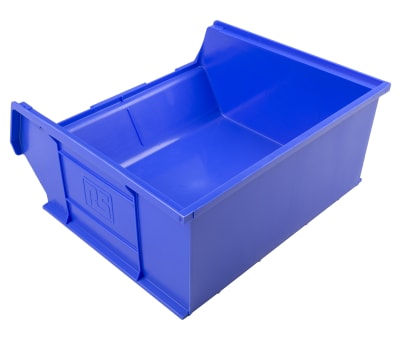 Product image for Blue polyprop storage bin,419x376x180mm