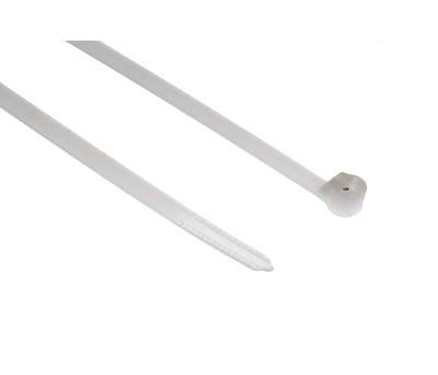 Product image for WHITE NYLON STANDARD CABLE TIE 361X4.8MM