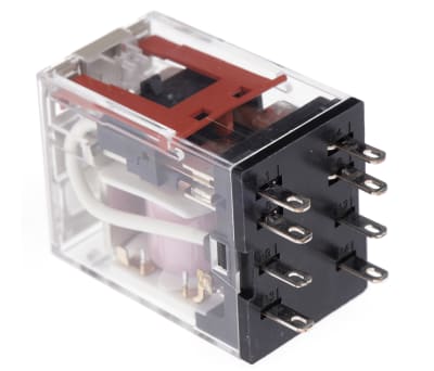 Product image for MY2 mini 10A DPDT ind relay, 24Vac