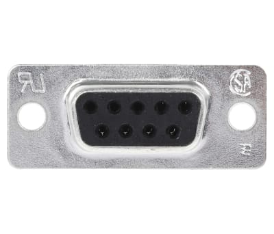 Product image for TE Connectivity Amplimite HD-20 9 Way Panel Mount D-sub Connector Socket, 2.77mm Pitch