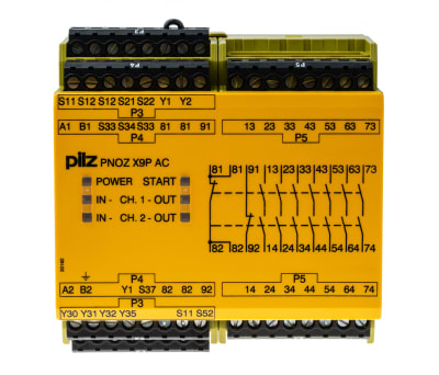 Product image for RELAY SAFETY 24VDC 100-240V 7N/O 2N/C