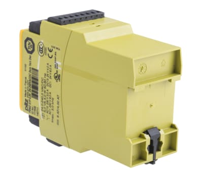 Product image for Pilz 24 → 240 V ac/dc Safety Relay - Single or Dual Channel With 2 Safety Contacts PNOZ X Range with 1 Auxiliary