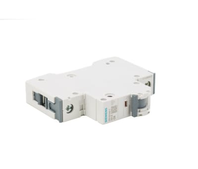 Product image for Siemens SENTRON 6A MCB Mini Circuit Breaker, 1P Curve C, Breaking Capacity 6 kA, 230V