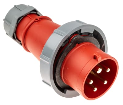 Product image for IP67 3PN+E STRAIGHT CABLE PLUG,32A 400V