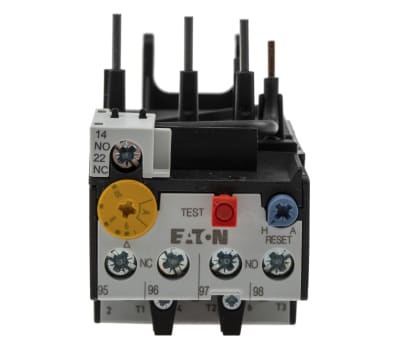 Product image for Eaton Overload Relay - 1NO/1NC, 6 → 10 A F.L.C, 10 A Contact Rating, 6 W, 500 V ac