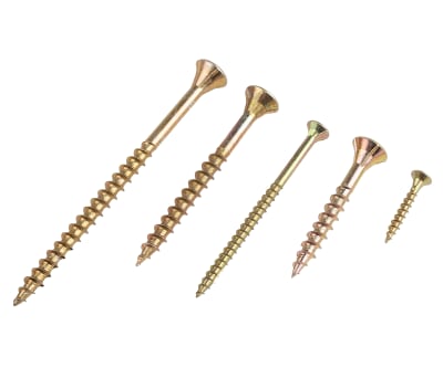 Product image for ZnPt  Steel csk cross head woodscrew kit