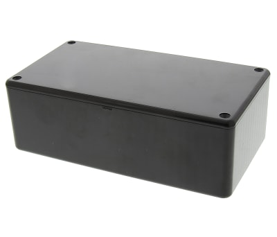 Product image for IP54 black ABS plastic box,150x80x46mm