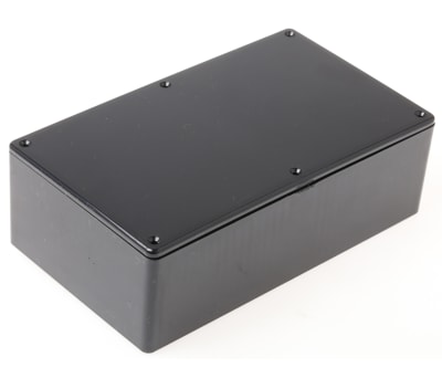 Product image for IP54 BLACK ABS PLASTIC BOX,191X110X57MM