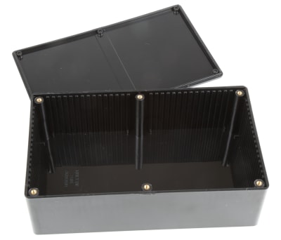 Product image for IP54 BLACK ABS PLASTIC BOX,191X110X57MM